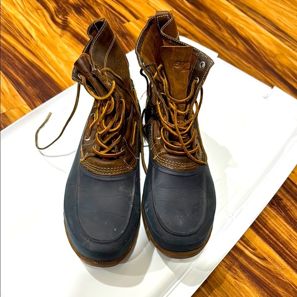Sperry Brown and Black Rain & Snow Boots with Waterproof Design - Picture 1 of 4